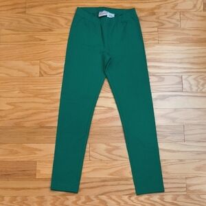 Hanna Andersson Classic Green Leggings, Size 10 NWOT
